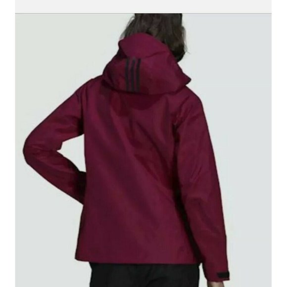 Adidas Terrex Techrock Gore-Tex Pro Jacket Size XL Waterproof Rain Purple Pink - Picture 7 of 12